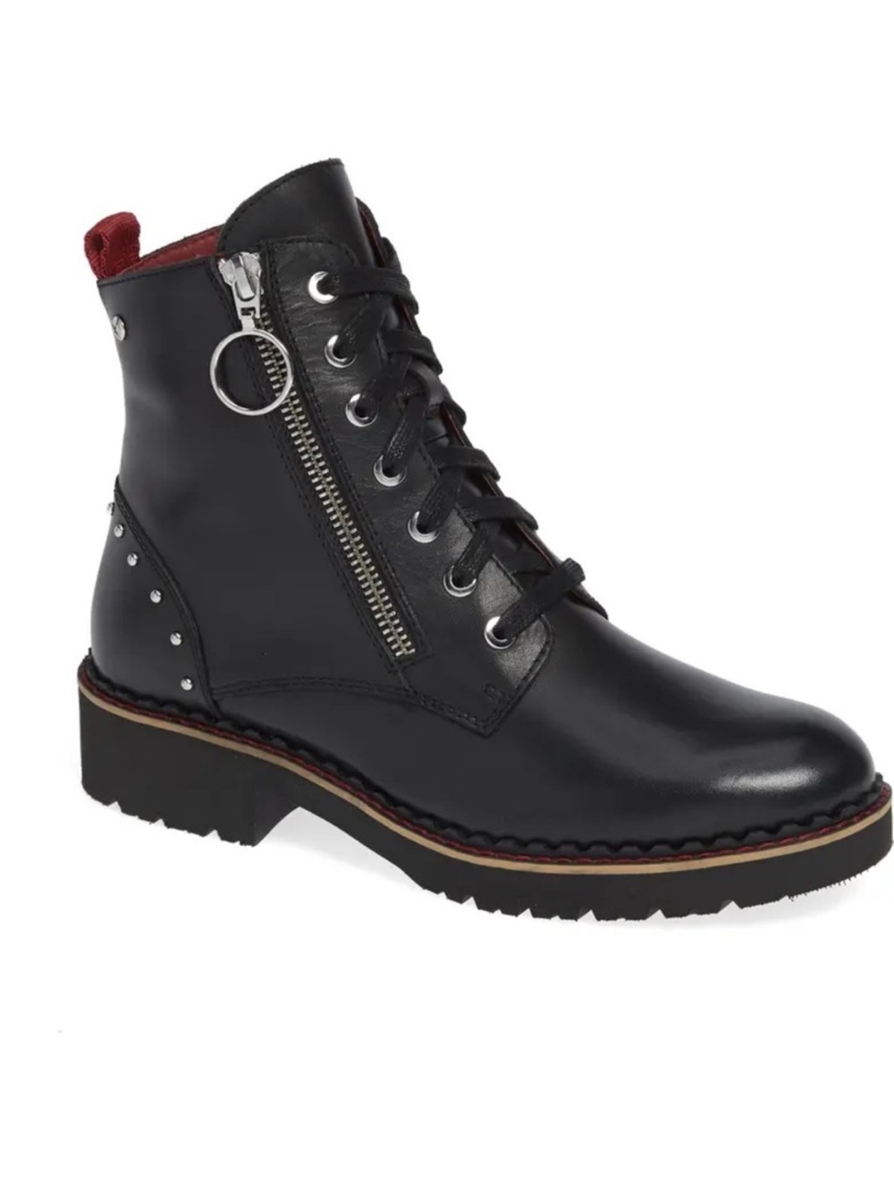 Pikolinos Vicar Ankle Moto Boots Side Zip Lace-Up EU 37 - Picture 2 of 12